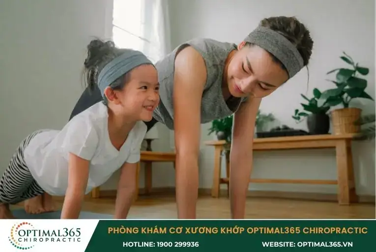 Hãy cùng con tập thể dục thể thao để gia tăng sức khỏe