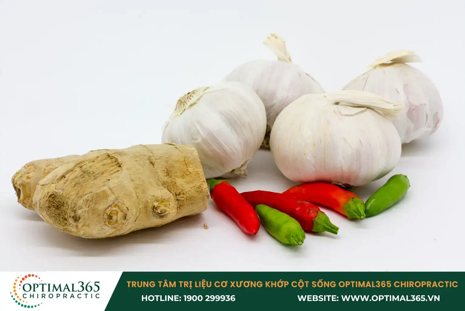 Các thành phần hoạt chất trong ớt, gừng và tỏi có tác dụng chống viêm hiệu quả