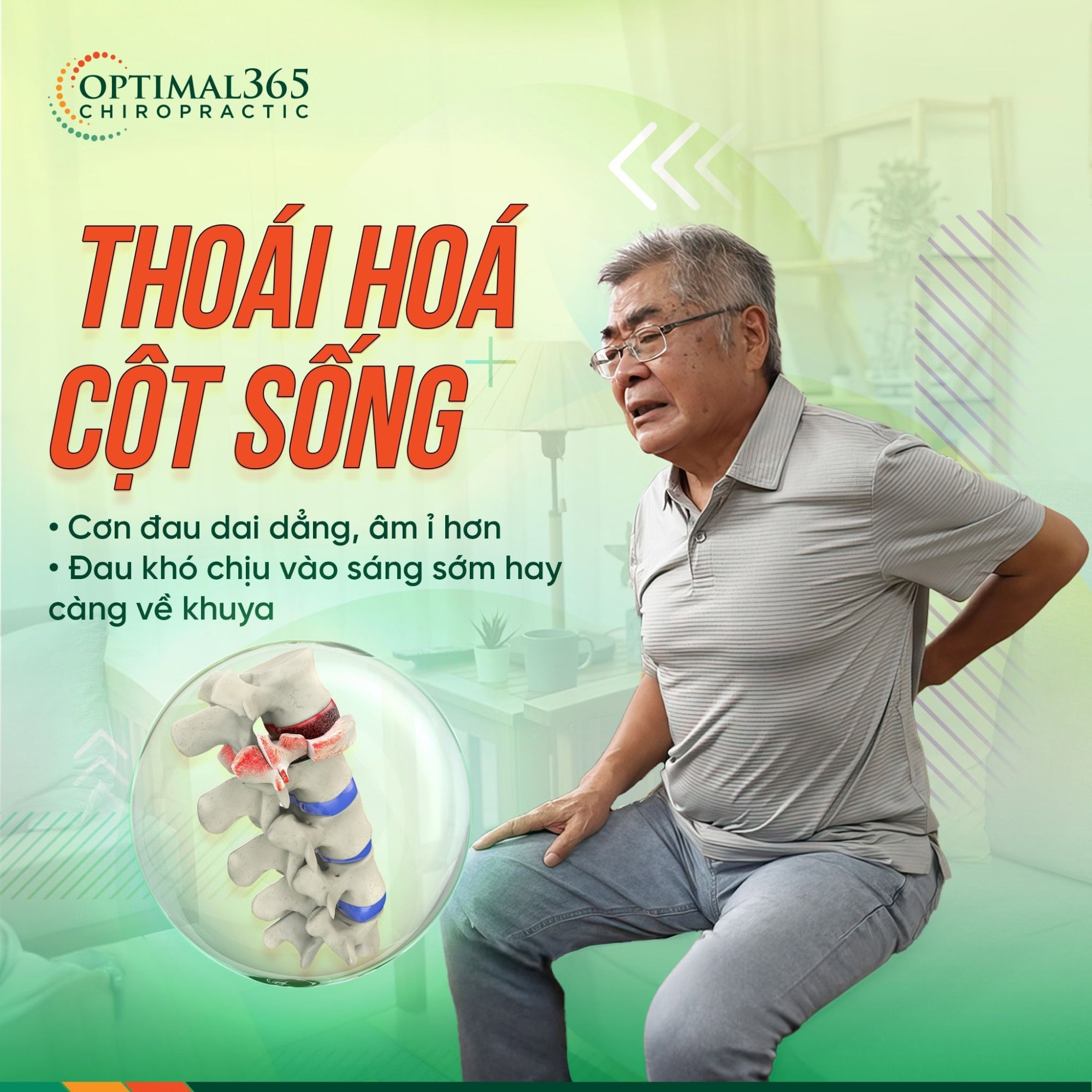 Dấu hiệu nhận biết bệnh thoái hoá cột sống từ sớm