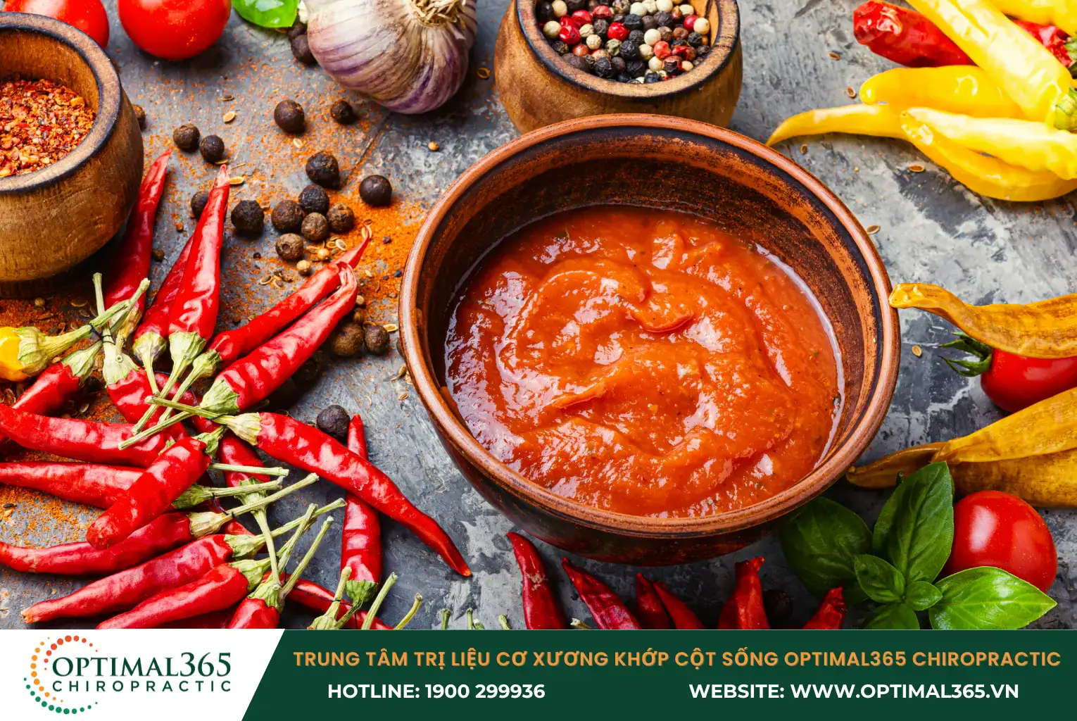 Những người bị thoái hóa cột sống nên tránh các loại ớt, tiêu, gừng hoặc các loại gia vị cay khác