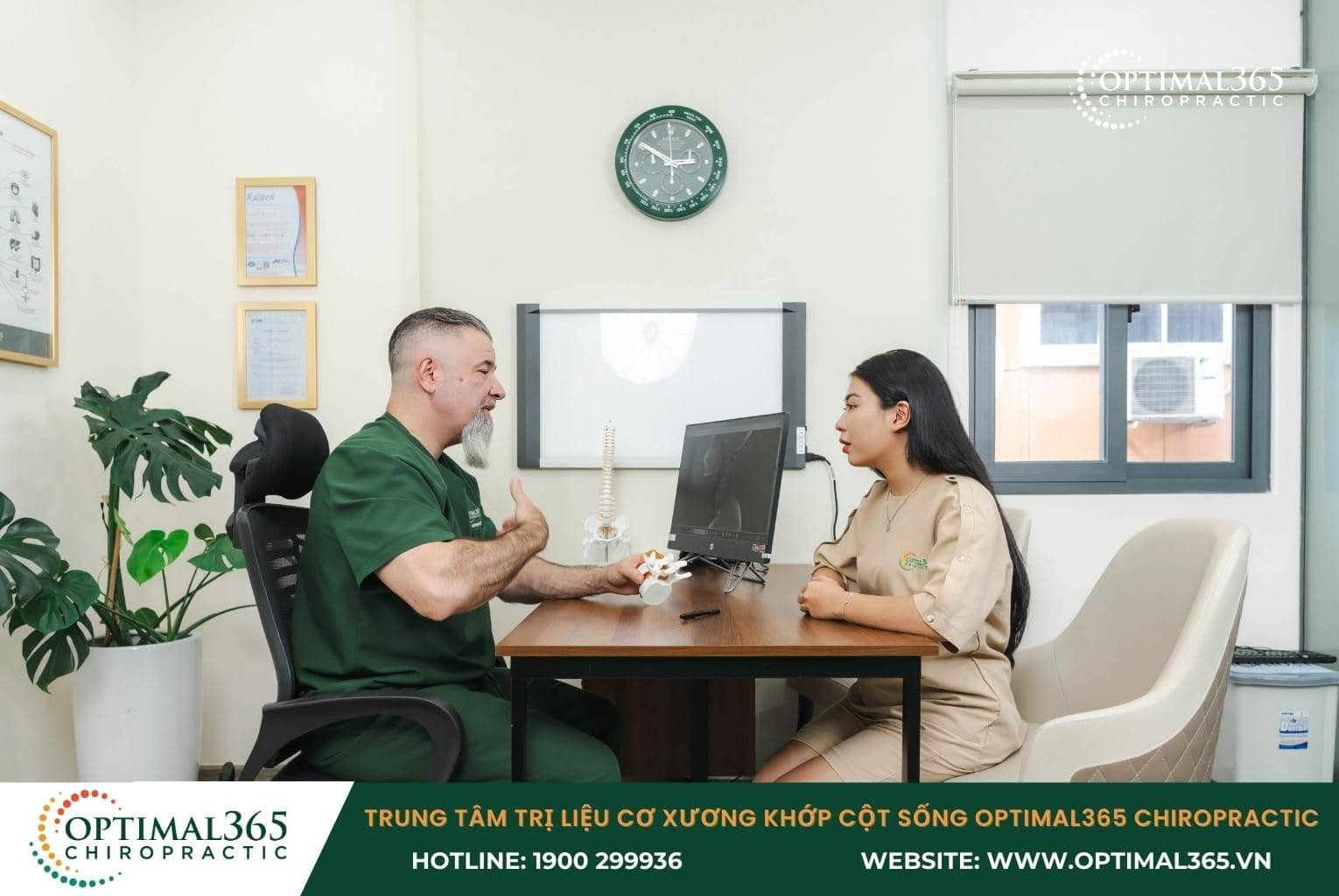 Quy trình chẩn đoán thoái hóa đốt sống lưng L4 L5 tại Optimal365 Chiropractic