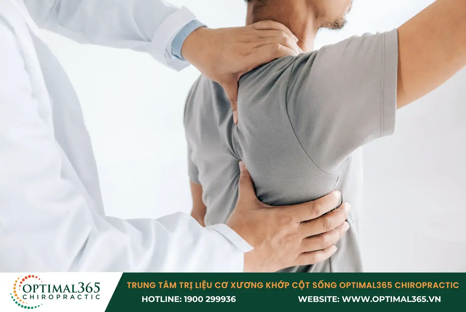 Doctor examines the patient's mobility.