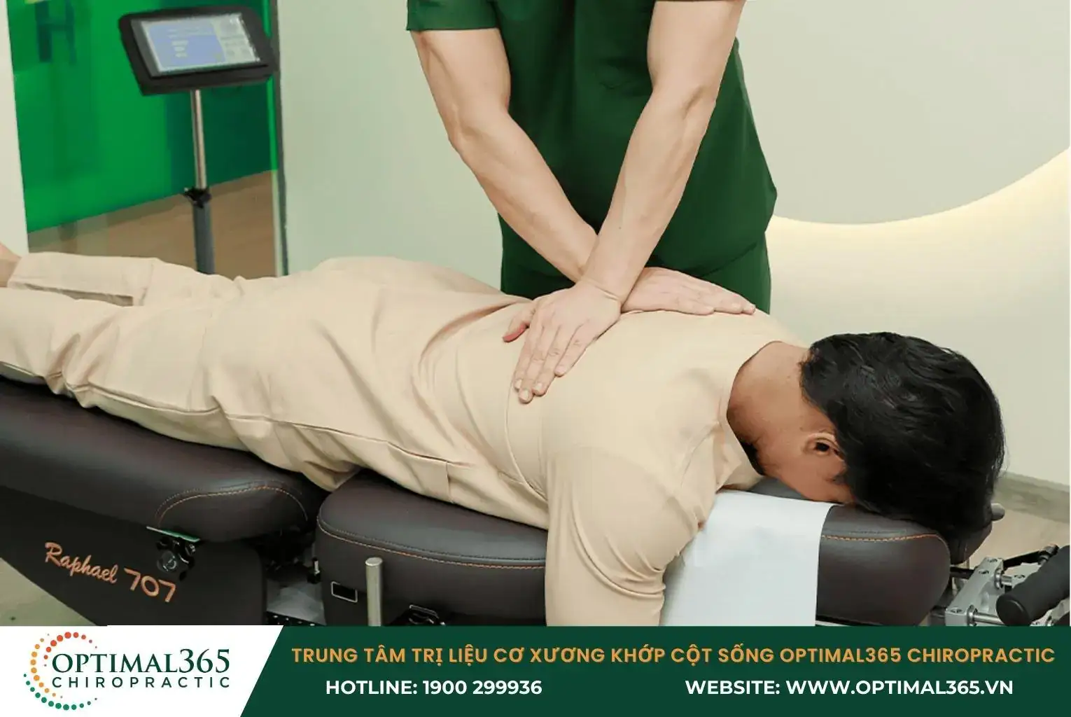 Trị liệu chấn thương cột sống tại Optimal365 Chiropractic