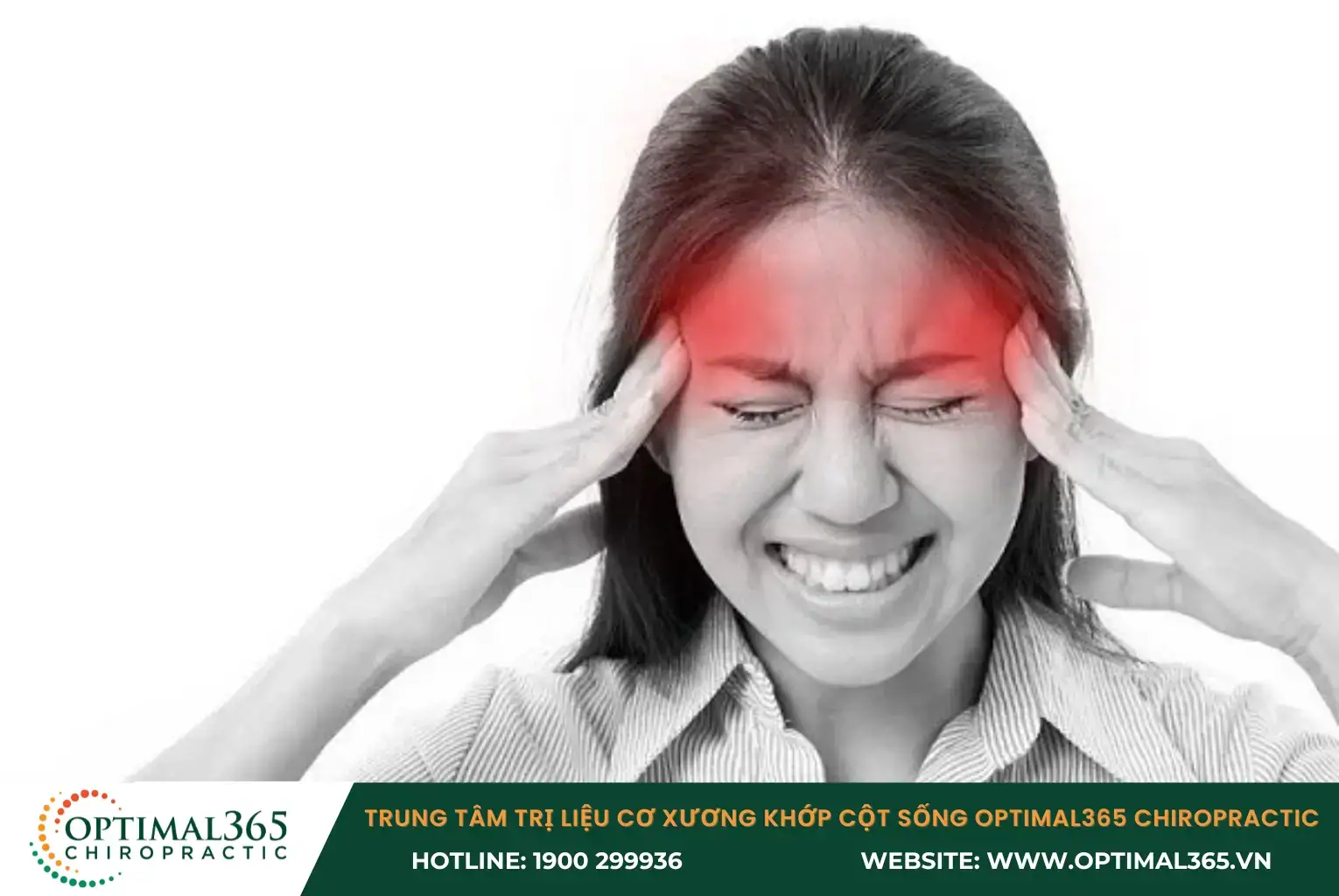 Khi cơ cổ bị căng tạo áp lực lên các dây thần kinh và gây ra cơn đau đầu