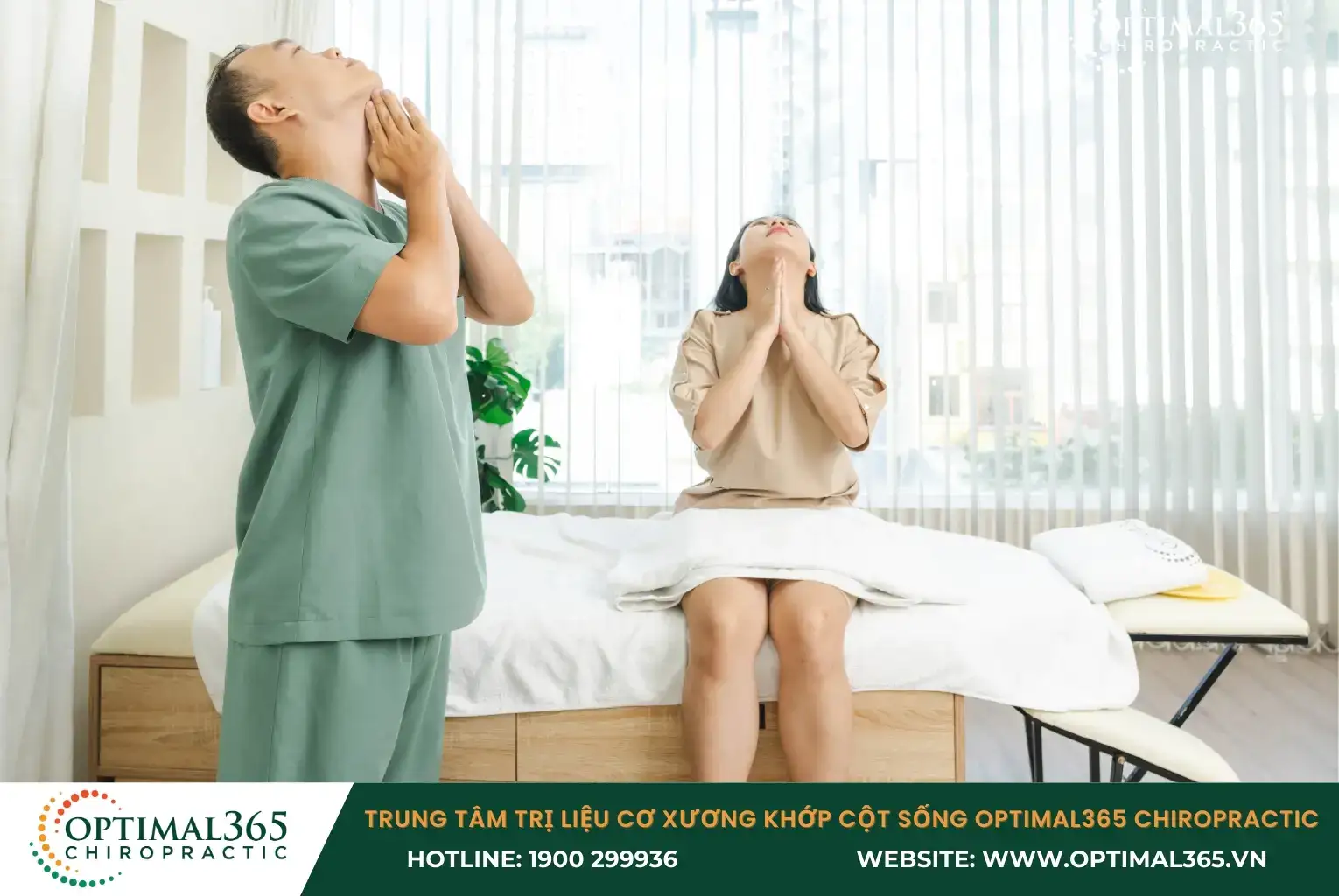 Có thể dùng tay căn phần cổ trước duỗi thẳng