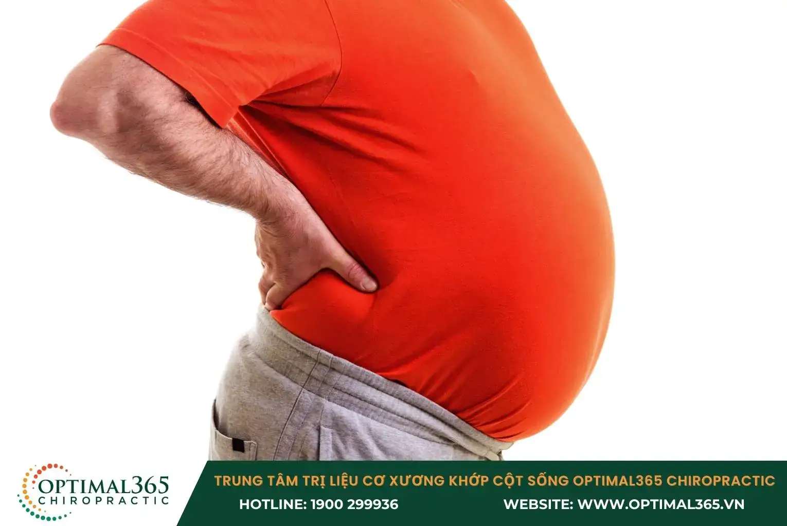 Tình trạng thừa cân gia tăng áp lực khiến cột sống nhanh thoái hóa