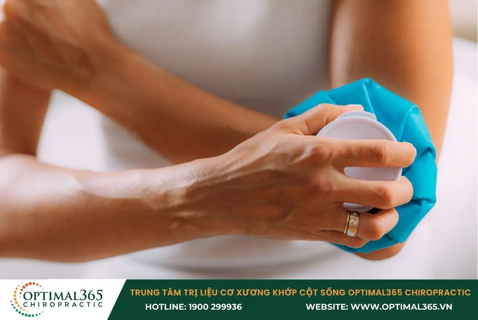 Giảm đau, sưng viêm khuỷu tay bằng phương pháp RICE