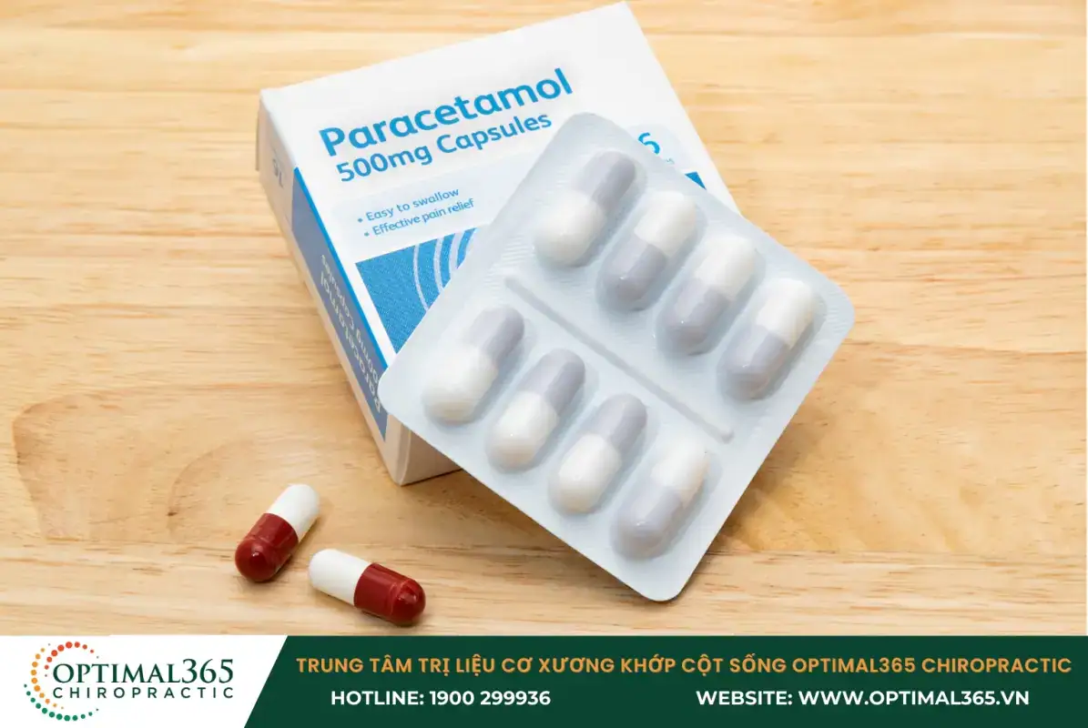 Thuốc giảm đau paracetamol sử dụng cho tình trạng đau nhẹ và vừa
