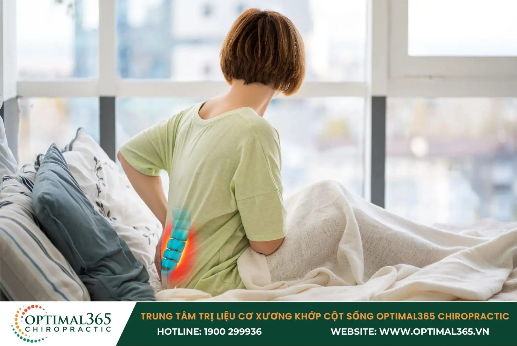 Cảm giác khó chịu khi bị đau lưng vị trí gần vùng thắt lưng