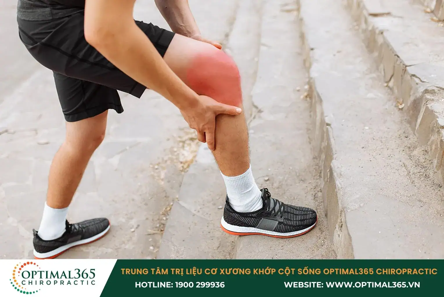 Khớp gối bị bong gân dẫn đến sưng viêm, đau nhức vùng gối