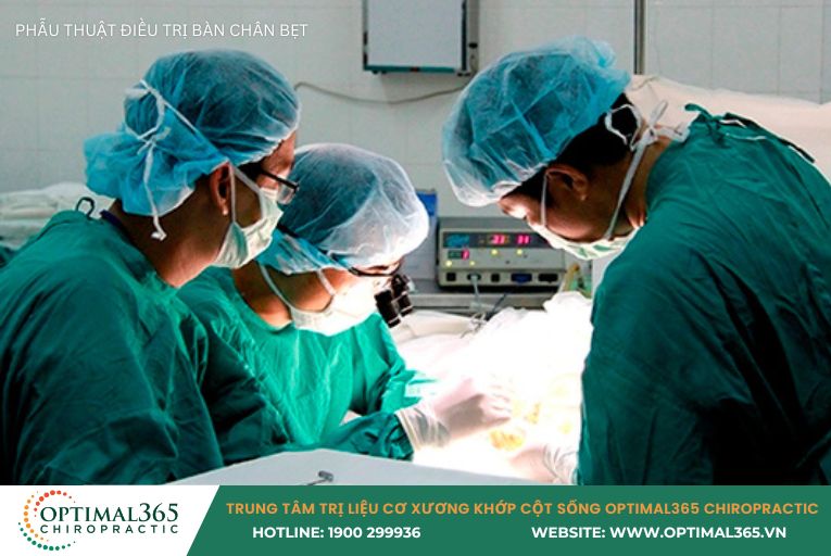 PHẪU THUẬT ĐIỀU TRỊ BÀN CHÂN BẸT