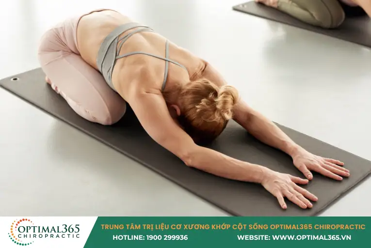 Bài tập Yoga chữa đau đầu mất ngủ-Tư thế đứa trẻ (Balasana)