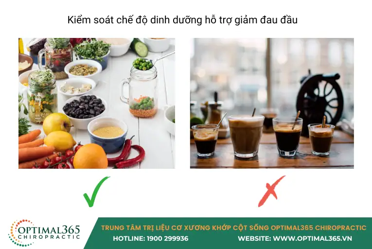 Kết hợp lối sống lành mạnh hỗ trợ giảm đau đầu