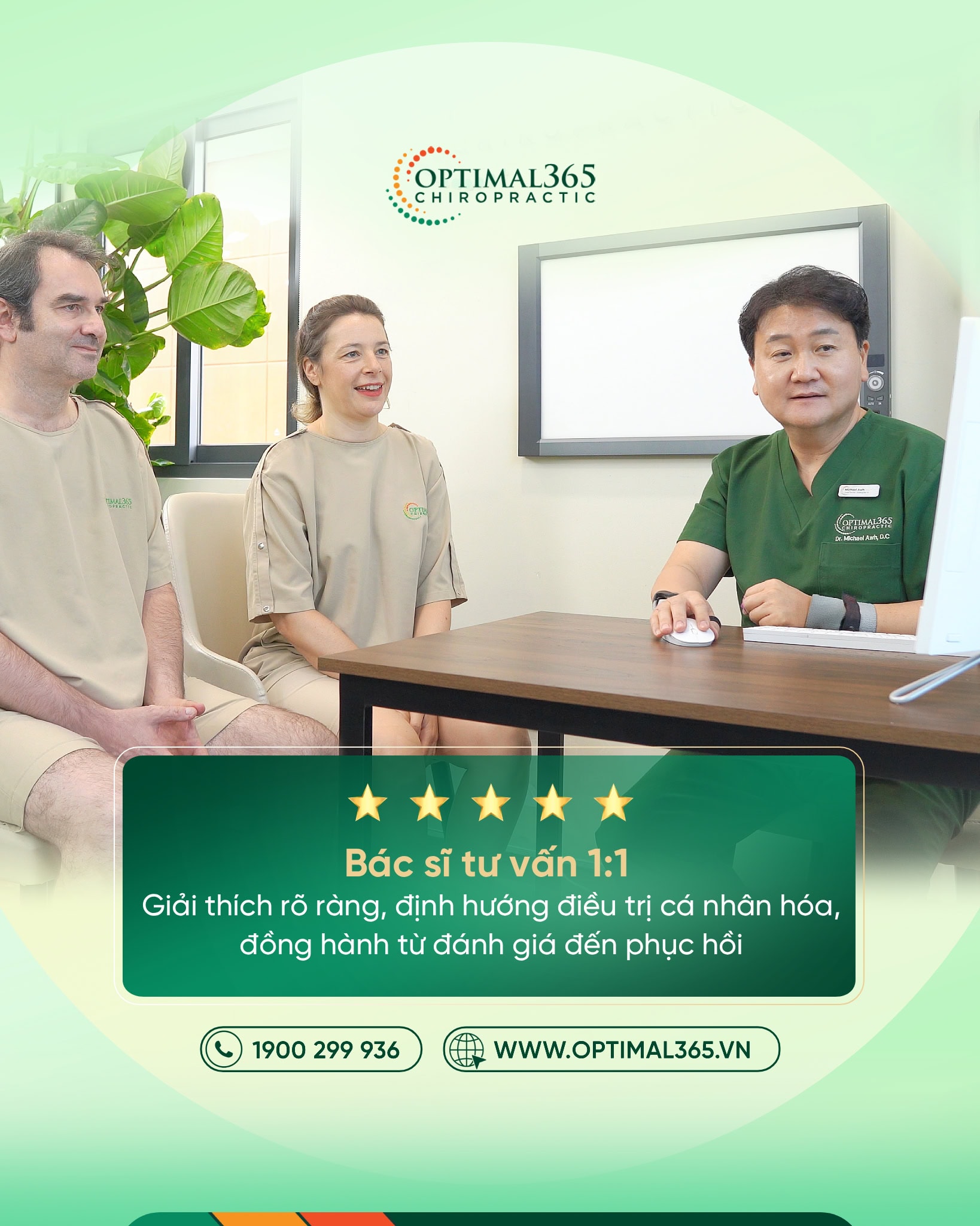 Trải nghiệm dịch vụ Optimal365 Chiropractic