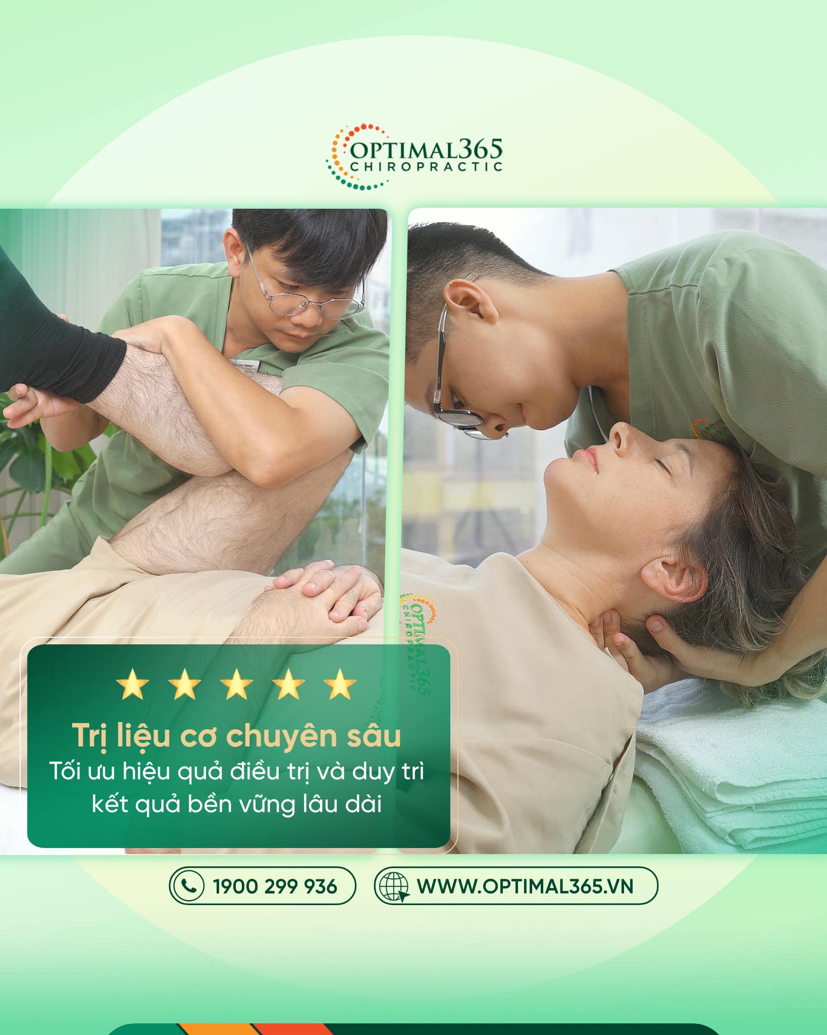 Trải nghiệm dịch vụ Optimal365 Chiropractic