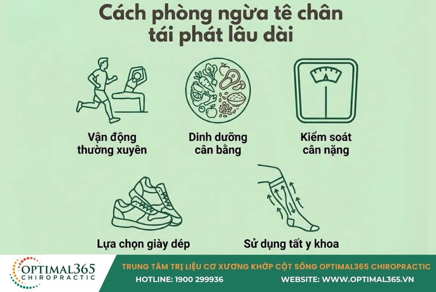 Cách phòng ngừa tê chân tái phát lâu dài