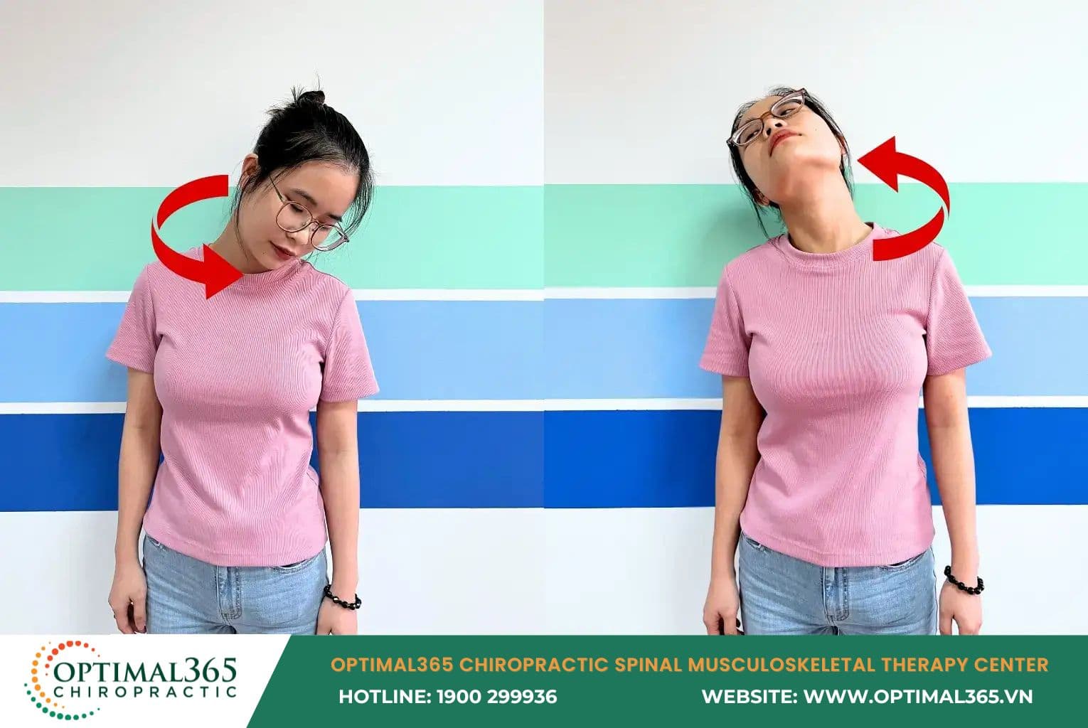 Neck turn exercise supports reducing soreness and fatigue