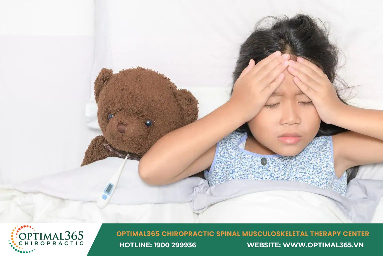 The onset of a headache causes children pain and discomfort in the head and face area.