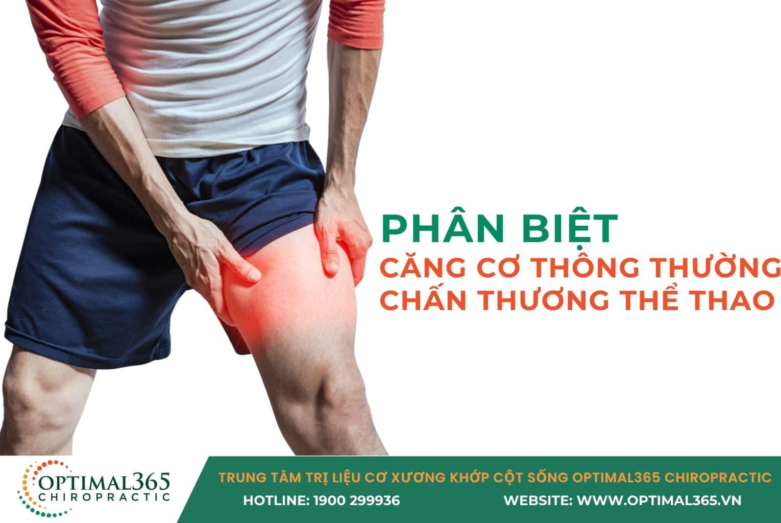 Phân biệt căng cơ thông thường và chấn thương thể thao