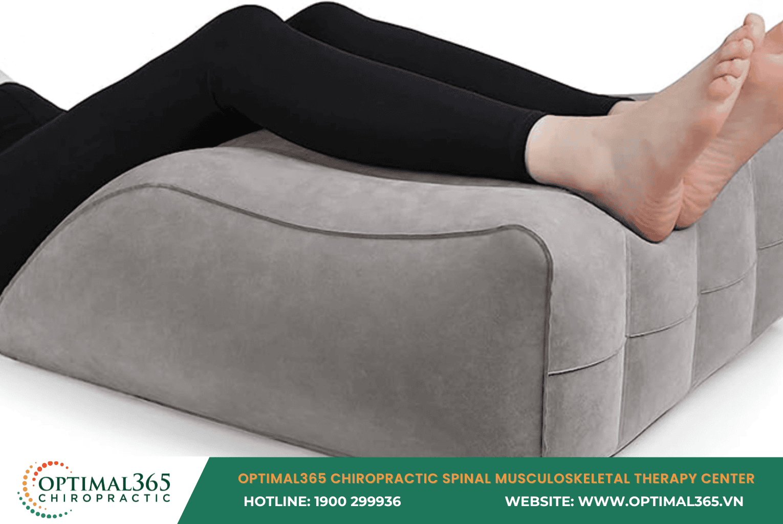 Elevating legs while sleeping to improve circulation